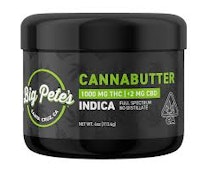 BIG PETES | INDICA CANNABUTTER | EDIBLE | 1000MG