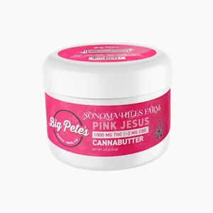 Big Pete's - Big Pete's x Sonoma Hills Farm - 1000mg Cannabutter - Sativa - Pink Jesus