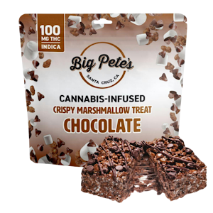 BIG PETE'S TREATS - Chocolate Crispy Marshmallow Treat (I) | 100mg Original | Big Pete's Treats