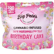 Birthday Cake Indica 100mg Rice Crispy Treat - Big Pete's