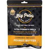 Peanut Butter Extra Strength Indica 100mg Single Cookie - Big Pete's