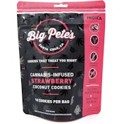 Strawberry Coconut Indica 100mg 10 Pack Cookies - Big Pete's