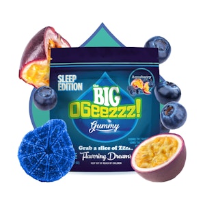 OGEEZ - OGeez! | 1pk BIG  Gummy | Sleep Edition, Aquaberry 2:1 THC:CBN | 100mg