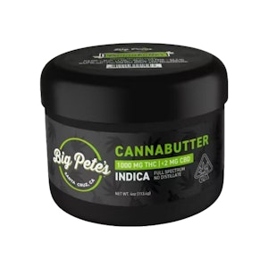 BIG PETE'S - INDICA CANNABUTTER 1000MG - BIG PETE'S