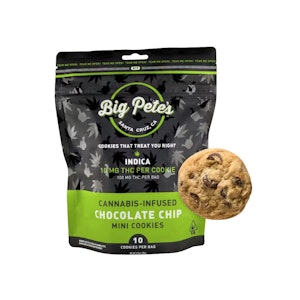 BIG PETE'S - 10 PACK INDICA - CHOCOLATE CHIP 100MG - BIG PETE'S
