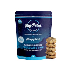 BIG PETE'S - 10 PACK INDICA - SLEEPYTIME 2:1 CHOCOLATE CHIP 100MG - BIG PETE'S