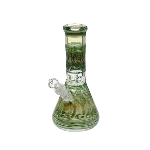 Biohazard - Biohazard - 10 in. 19mm Green Wrap & Rake Beaker Water Pipe