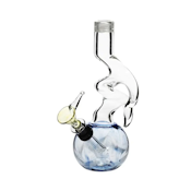 Biohazard - 6 in. Two Hook Blue Water Pipe