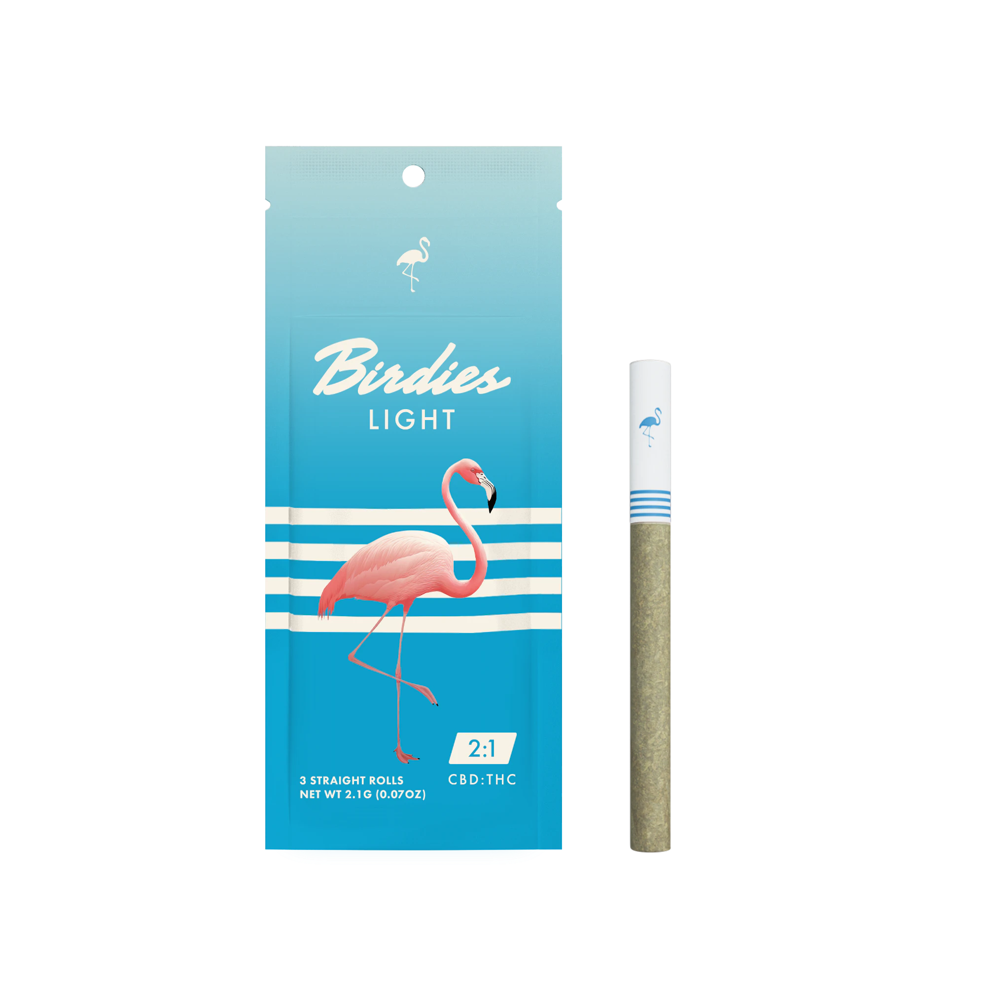 Birdies - Birdies Lights 2:1 CBD:THC Prerolls 3pk 2.1g Main Image