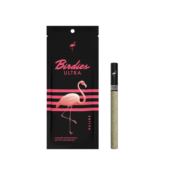 Birdies - Birdies - Ultra Sativa - 3pk Infused Prerolls Main Image