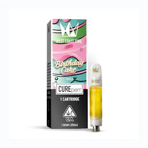 West Coast Cure - Birthday Cake  CUREpen Cartridge 1g