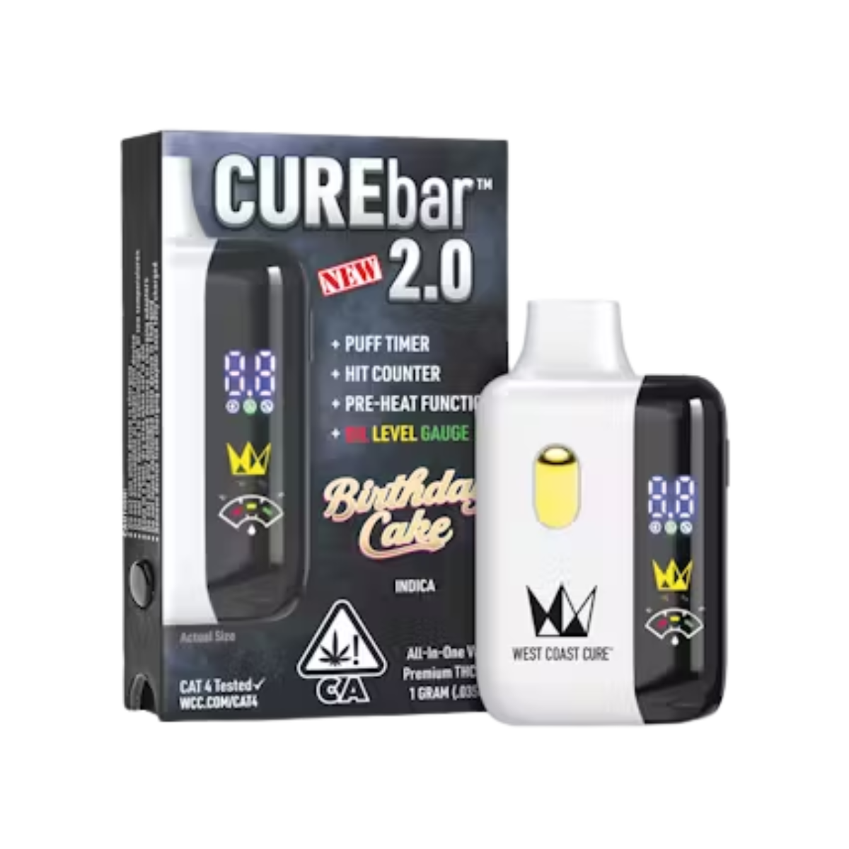 Birthday Cake (I) | 1g CUREbar All In One 2.0 | West Coast Cure