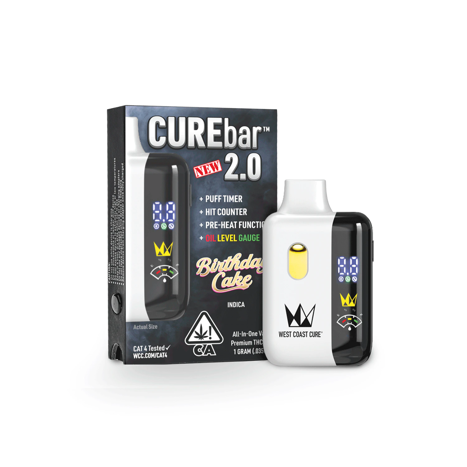 West Coast Cure - WCC | Disposable | CUREbar | Birthday Cake | 1g Main Image