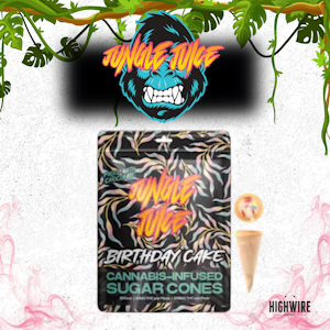 Jungle Juice - Jungle Juice Sugar Cones Birthday Cake 200mg