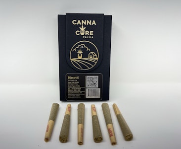 Canna Cure Farms - Canna Cure Farms - Biscotti - 6pk - .5g - Preroll