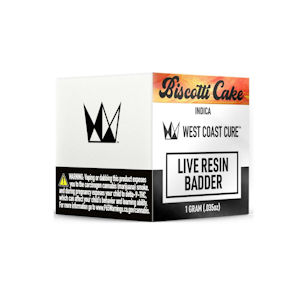 WEST COAST CURE - Biscotti Cake (I) | 1g Live Resin Badder | West Coast Cure