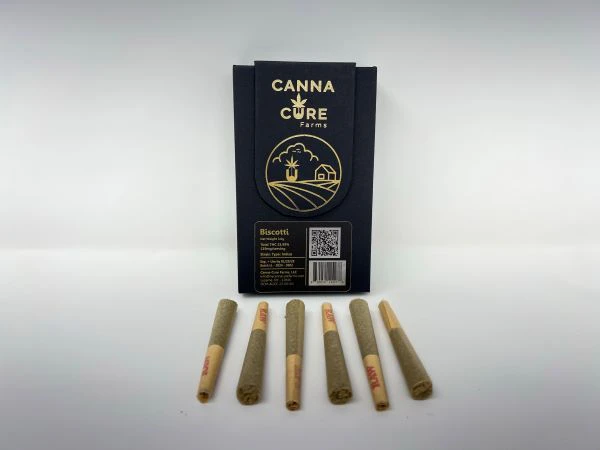 CANNA-CURE - Canna Cure - Biscotti - 6pk .5g - 23.99% THC - Pre-Rolls Main Image