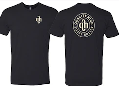 Black T-Shirt w/Badge - Large