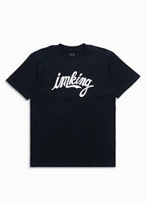 IMKING - IMKING | Black Cursive Tee | X-LARGE