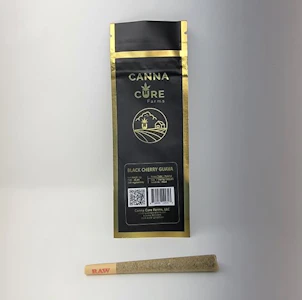 CANNA-CURE - Canna Cure - Black Cherry Guava - 1g Joint - 21.86% THC - Pre- Roll
