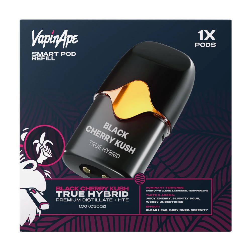 Vapin Ape - Black Cherry Kush 1g Smart Pod Refill - VAPIN APE Main Image