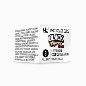 West Coast Cure - Black Cherry Tier 3 Live Rosin Cold Cure Badder 1g