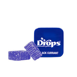 Drops Gummies - 300mg 1:1:1 CBD:THC:CBN Black Currant Gummies (Golden Sands)  (50mg CBD, 50mg THC, 50mg CBN - 2 pack) - Drops