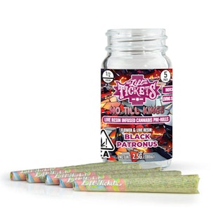 LIFT TICKETS - Lift Tickets .5g Black Patronus Infused Preroll 5pk