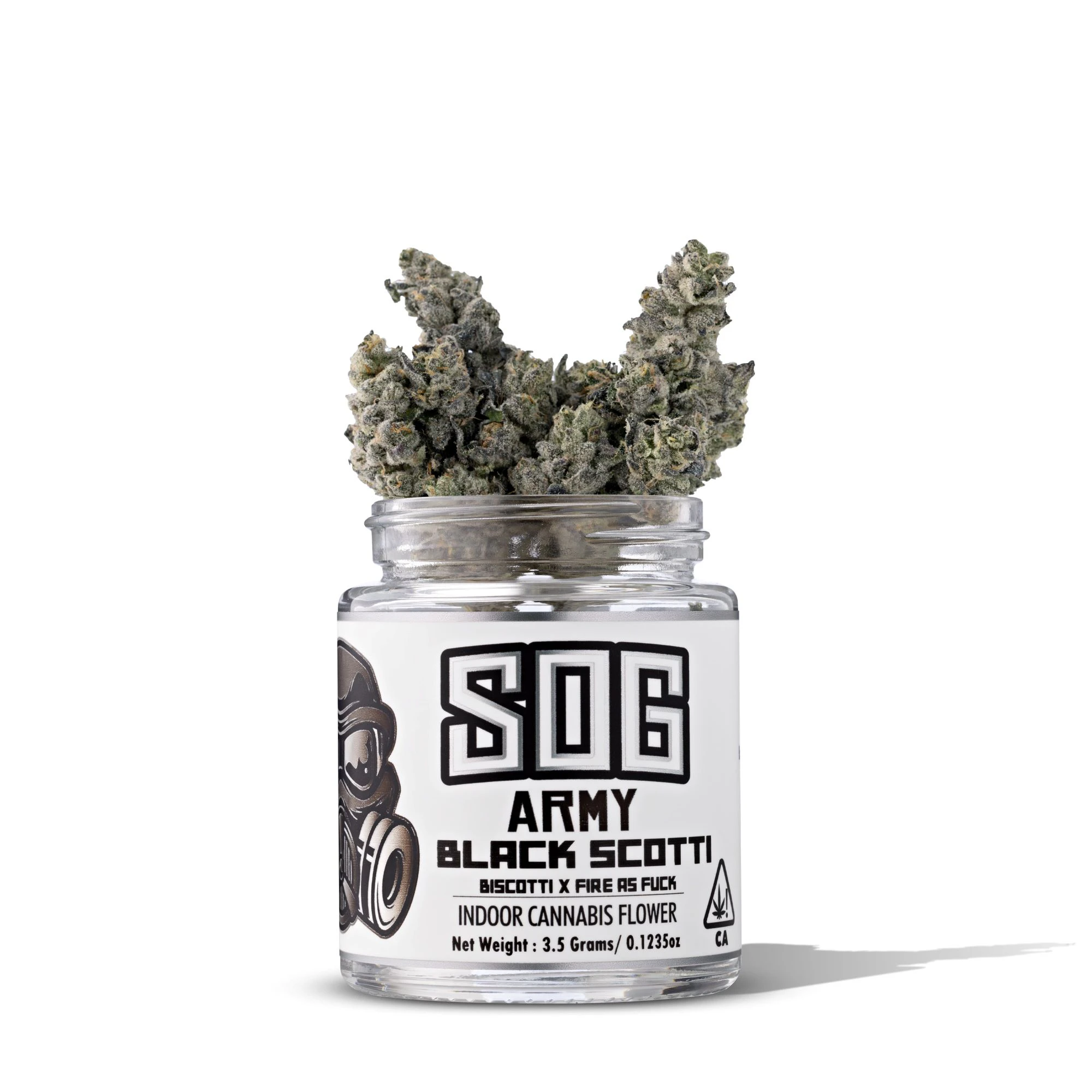 SOG ARMY - Black Scotti ( I ) 31.78% | SOG Army | 3.5g Jar Main Image