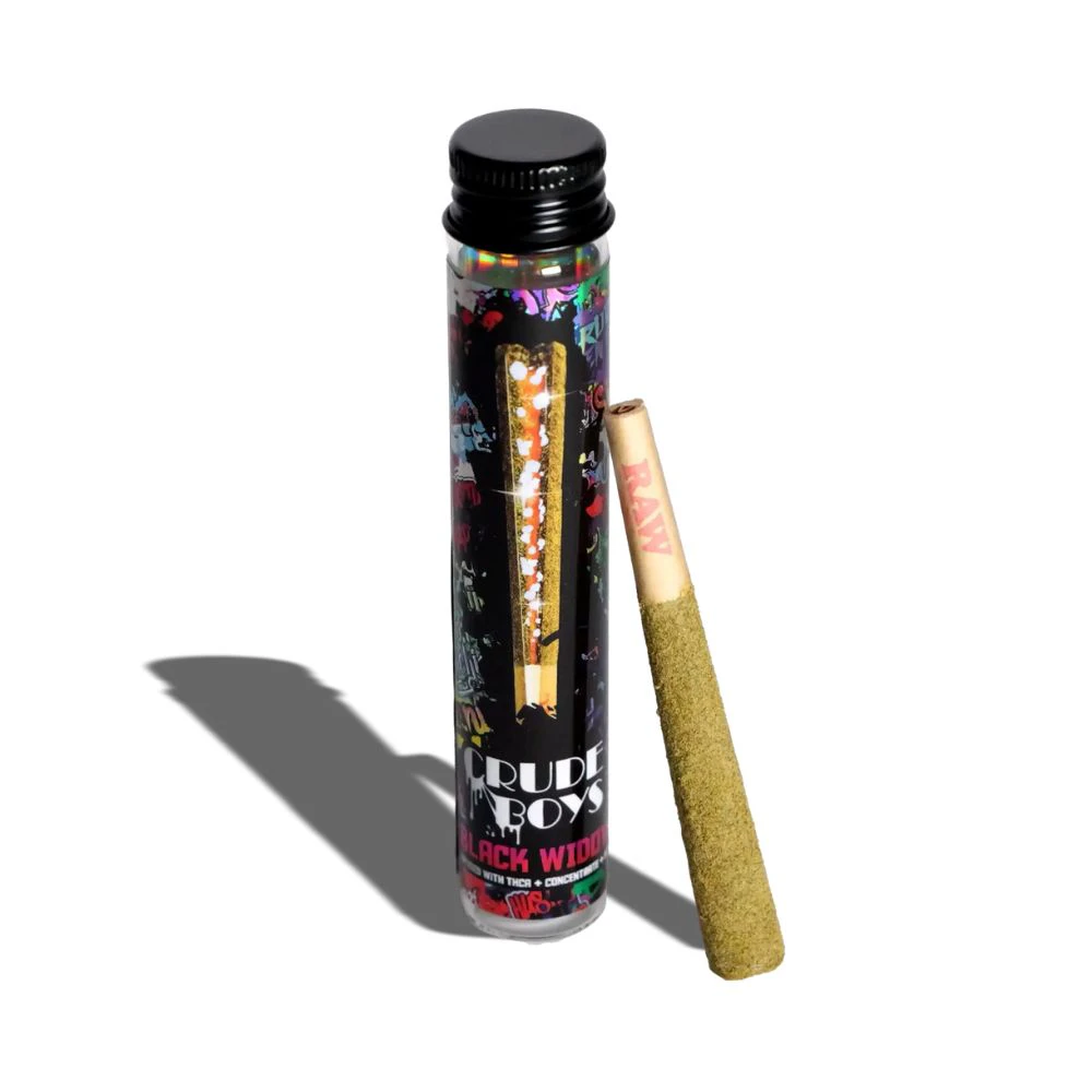 CRUDE BOYS - Rainbow Delight 1.3g Black Widow Infused Preroll - CRUDE BOYS Main Image