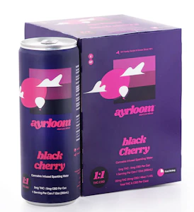 AYRLOOM - Ayrloom | Drink | Black Cherry 1:1 | 4-pack | 12oz | 5mg