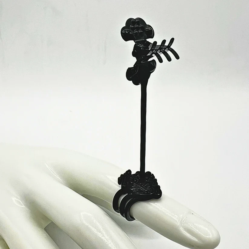 Boujee Stoner - Boujee Statement Ring - Onyx | D3 Main Image