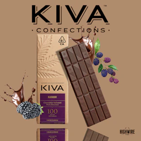 Kiva Dark Blackberry Chocolate 200mg