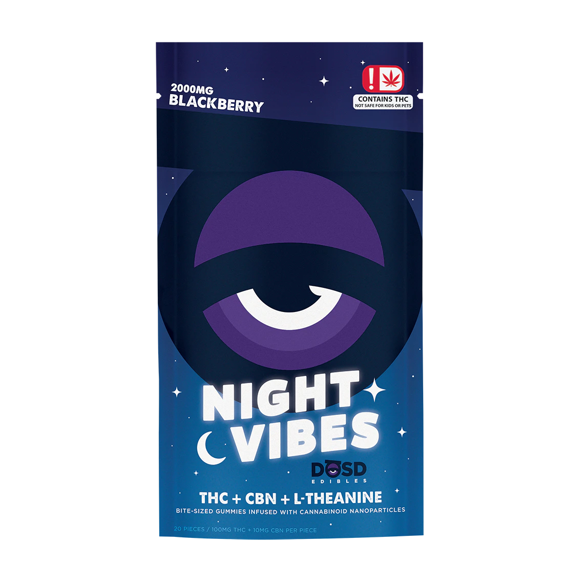 Dosd - Blackberry (2,000mg) Thc/Cbn/L-Theanine Night Vibes Main Image