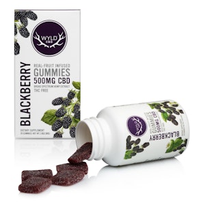 WYLD - Wyld | HEMP 500mg CBD Gummies | Blackberry | 20pc