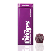 Drops - CBD Rosin Gummy - 20 Pack - Edible - 100 mg - (2:1 CBD Heavy) Blackberry / Papaya Punch