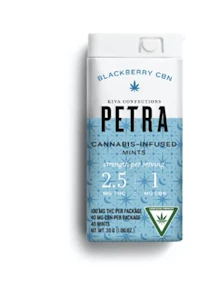 PETRA -  Petra-Infused Mints-Blackberry CBN-2.5mg per serving-1mg CBN-100mg per package-40mg CBN Per Package