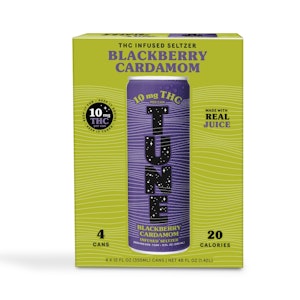 TUNE - Blackberry Cardamom | Seltzer | 40mg/4 pack | Tune