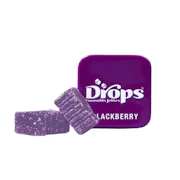 300mg 2:1 CBD:THC Blackberry Gummies (100mg CBD, 50mg THC - 2 pack) - Drops