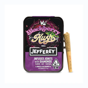 West Coast Cure - Blackberry Kush  Jefferey Infused Pre-Roll 0.65g x 5pk