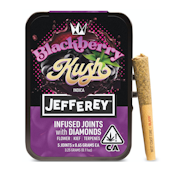 Blackberry Kush (I) | .65g 5pk Diamond Infused Jefferey Prerolls | West Coast Cure