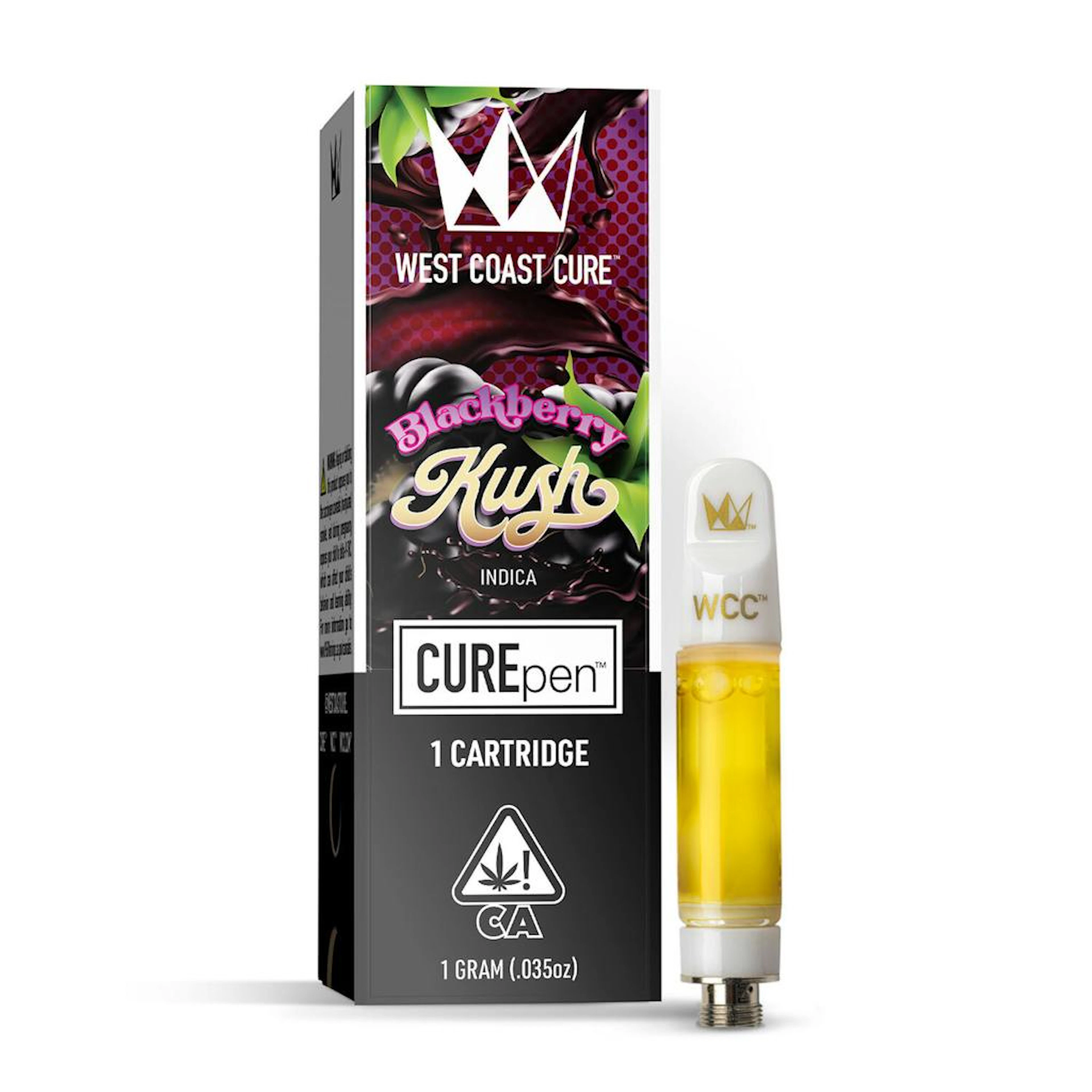 West Coast Cure Blackberry Kush CUREpen Cartridge 1.0g