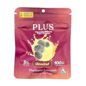 Plus - Unwind - Blackberry Lemonade - Gummies - 20pk - 100mg