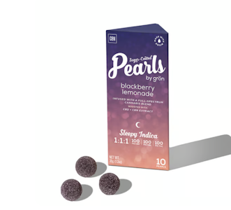 Gron - Blackberry Lemonade CBD:CBN:THC 10pk Rosin Pearl Gummies - 100mg