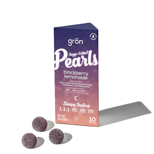 GRON - Blackberry Lemonade "Pearls" Gummies | 10pc 300mg 1:1:1 (THC:CBD:CBN)