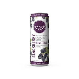 Wyld CBD - Blackberry Sparkling Water | 12oz 50mg (CBD)
