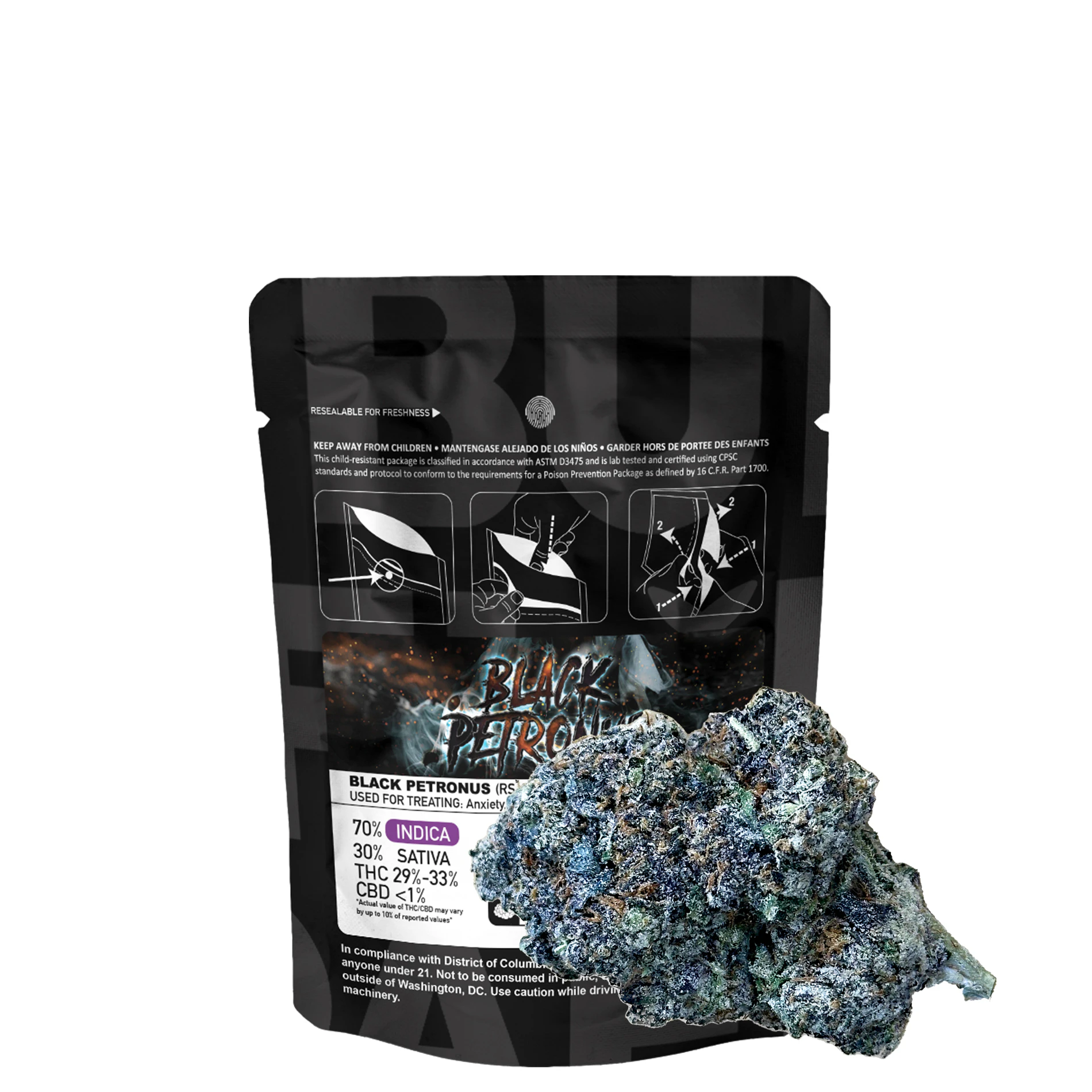 Buddaflies - Black Petronus | 3.5g Flower Main Image