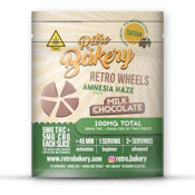 Retro Bakery | Amnesia Haze Milk Chocolate Retro Wheel | 25mg THC / 25mg CBG (2-Pack)