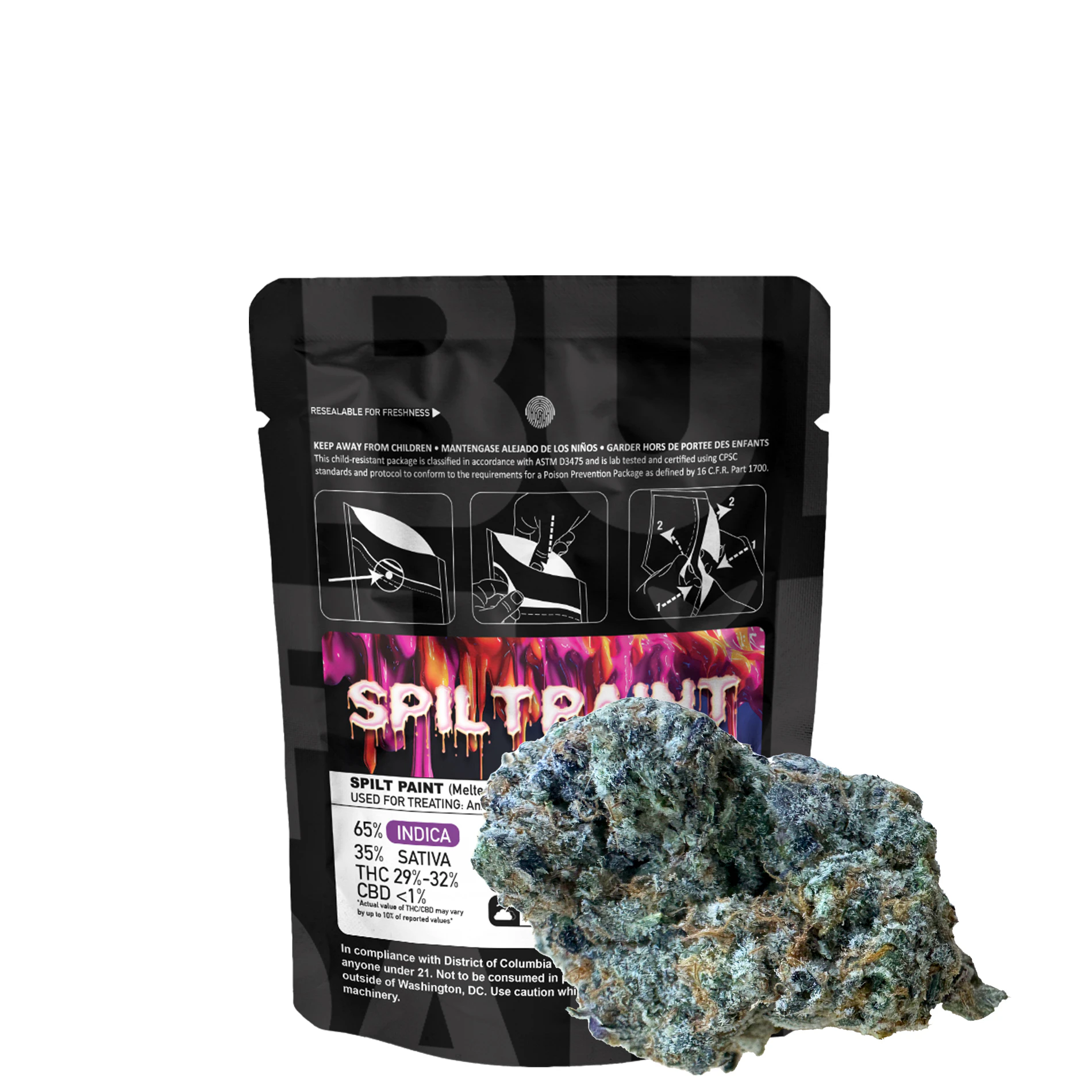 Buddaflies - Spilt Paint | 3.5g Flower Main Image