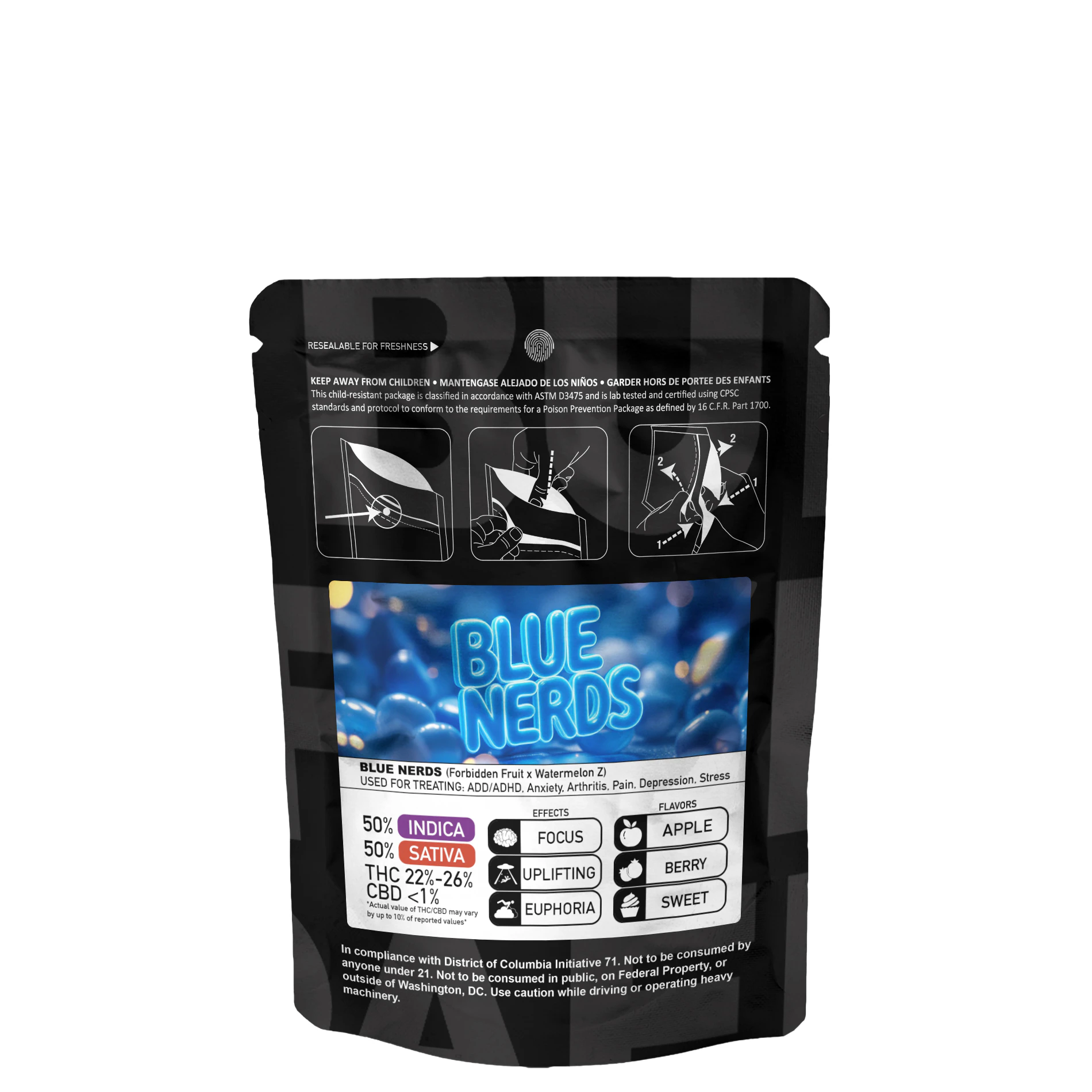 Buddaflies - Blue Nerds | 3.5g Indoor Minis Main Image